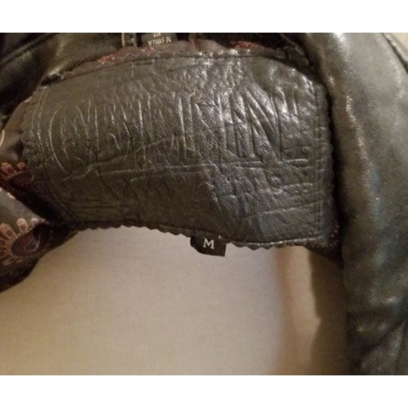 Super soft vtg Cellini leather cafe racer style jacket - Picture 11 of 11